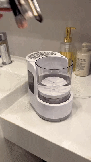 SwirlEase™ Pro - 3-in-1 Makeup Brush Cleaner + UV Dryer BeautyBloom Hub