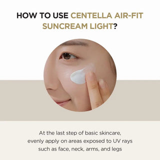 Centella Air-Fit Suncream Light – SPF 30 PA++++ Mineral Sunscreen for Sensitive Skin BeautyBloom Hub