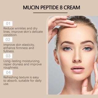 PeptiGlow™ Pore-Refining Mucin Cream – Tighten Pores, Smooth & Hydrate Skin (30g)