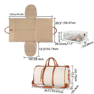CloudCarry Max - 3-in-1 Smart Travel Bag (Carry-On + Duffle + Garment Bag)