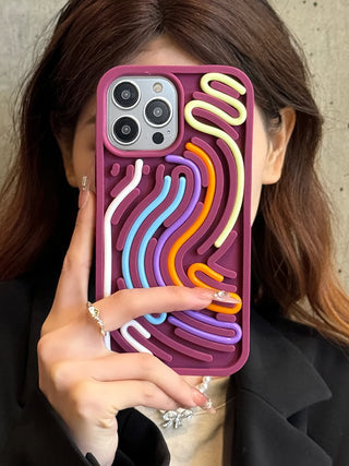 Fidget Maze™ – Anti-Anxiety Sensory Phone Case for iPhone (11–16 Series) - BeautyBloom Hub