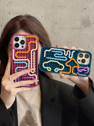 Fidget Maze™ – Anti-Anxiety Sensory Phone Case for iPhone (11–16 Series) - BeautyBloom Hub