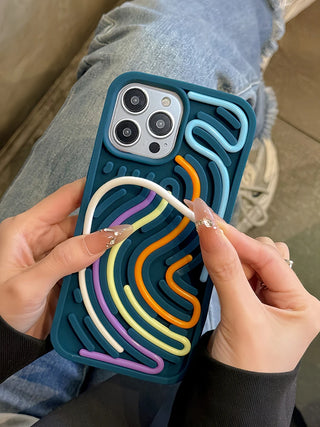 Fidget Maze™ – Anti-Anxiety Sensory Phone Case for iPhone (11–16 Series) - BeautyBloom Hub