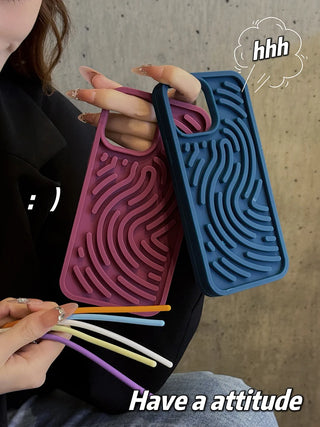 Fidget Maze™ – Anti-Anxiety Sensory Phone Case for iPhone (11–16 Series) - BeautyBloom Hub