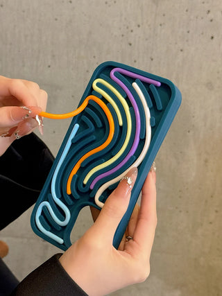 Fidget Maze™ – Anti-Anxiety Sensory Phone Case for iPhone (11–16 Series) - BeautyBloom Hub