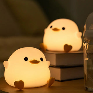 GlowPals™ – Cute Silicone Animal Night Lights (Bunny, Piggy, Duck) - BeautyBloom Hub
