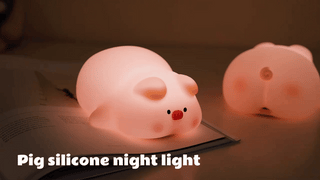GlowPals™ – Cute Silicone Animal Night Lights (Bunny, Piggy, Duck) - BeautyBloom Hub