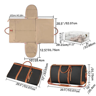 CloudCarry Max - 3-in-1 Smart Travel Bag (Carry-On + Duffle + Garment Bag)