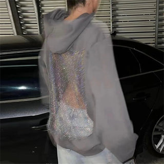 BACKLYT™ Hoodie | Y2K Backless Mesh Hoodie