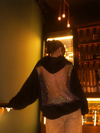 BACKLYT™ Hoodie | Y2K Backless Mesh Hoodie