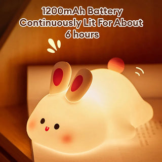 GlowPals™ – Cute Silicone Animal Night Lights (Bunny, Piggy, Duck) - BeautyBloom Hub