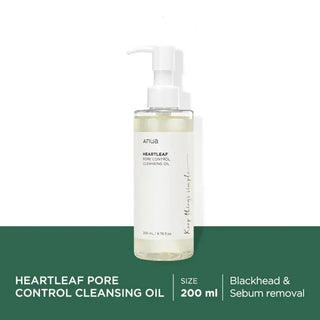 Anua Heartleaf Pore Control Cleansing Oil – 200ml (Makeup Remover & Blackhead Care) BeautyBloom Hub