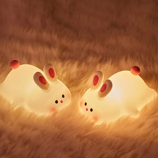 GlowPals™ – Cute Silicone Animal Night Lights (Bunny, Piggy, Duck) - BeautyBloom Hub