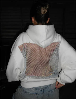 BACKLYT™ Hoodie | Y2K Backless Mesh Hoodie