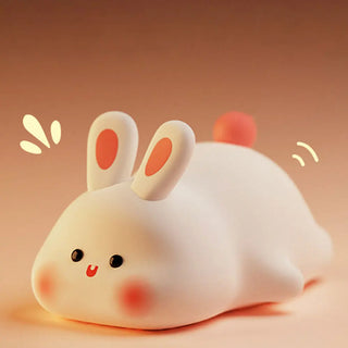 GlowPals™ – Cute Silicone Animal Night Lights (Bunny, Piggy, Duck) - BeautyBloom Hub