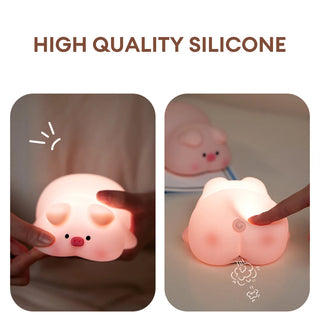 GlowPals™ – Cute Silicone Animal Night Lights (Bunny, Piggy, Duck) - BeautyBloom Hub